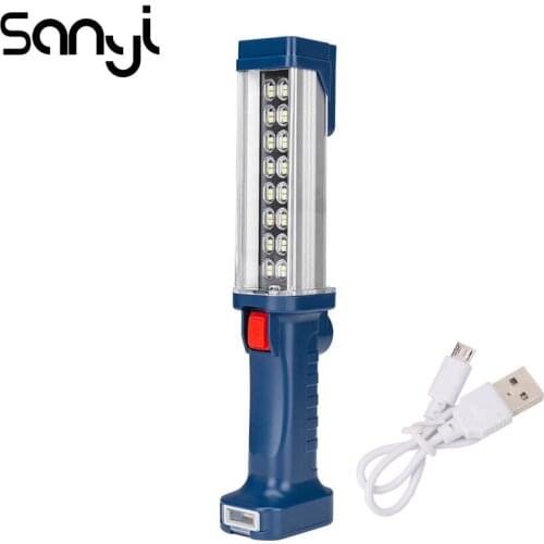 SANYI 3800LM Camping Lamp with Magnet USB Rechargebale Built-in Battery Torch Working Light Portable Lantern