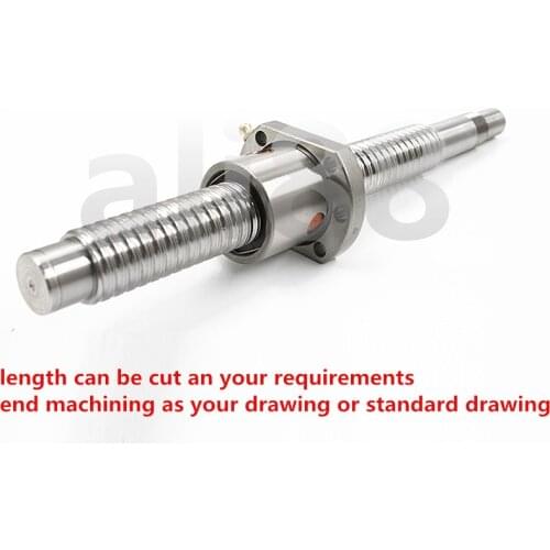 1PC Ball Screw SFU2010 2005 2004 RM2005 L1200mm + 1PC Ballnut with BKBF15 standard end machined CNC Parts