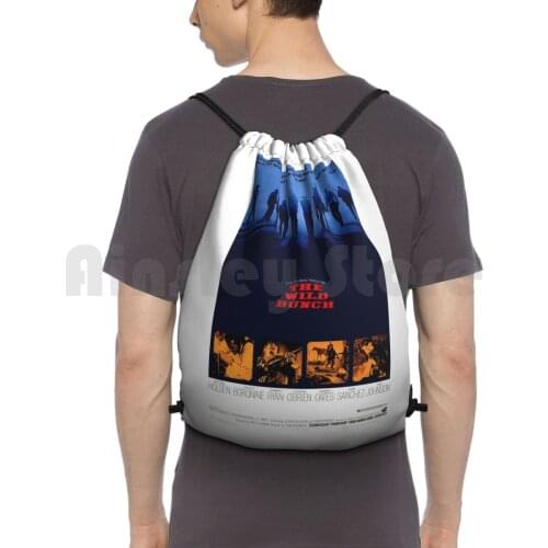 The Wild Bunch 1969 Backpack Drawstring Bags Gym Bag Waterproof The Wild Bunch William Holden Robert Ryan Ernest Borgnine