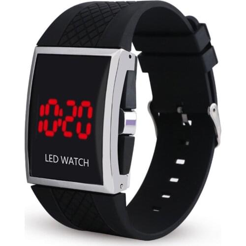 Top Brand Fashion Digital Watch Unisex Men Luminous Date Display Rectangle Dial Adjustable Multifunction erkek kol saati мужские