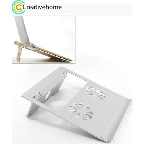 Universal Portable Foldable Hollow Radiating Aluminum Laptop Desktop Stand for Laptops Under 17 inch