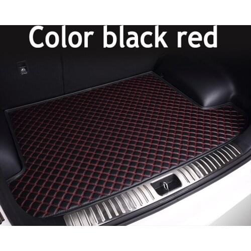 ZHAOYANHUA Custom fit Heightened side car Trunk mats for Skoda Superb Yeti Fabia RS Kodiaq