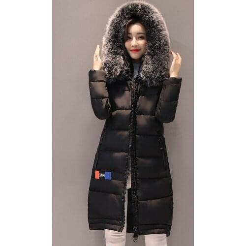 Womens Design New Winter Wadded jacket Long Hooded Overcoat Female padded coats Outwear Parkas Plus Size LX1160