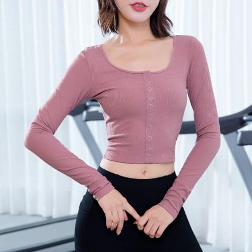 Womens T-shirt Yoga Crop Top Sexy Top Fitness Clothing For Women Workout Sports T-Shirts Gym Woman Black Jerseys Female Clothes