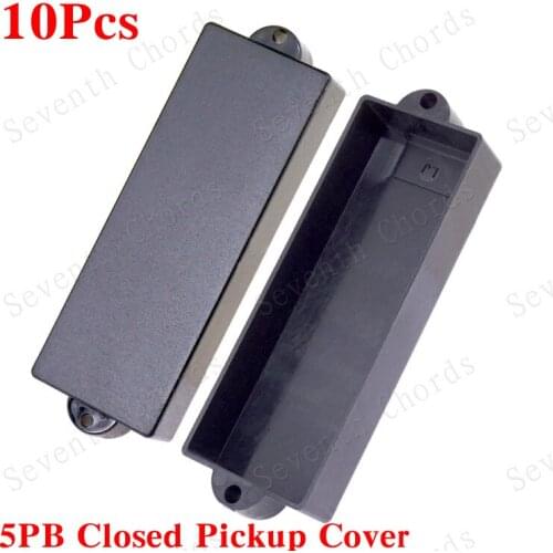 10 Pcs No Hole Sealed Closed Type Pickup Covers/Lid/Shell/Top for 5-String PB Bass Replacement Parts