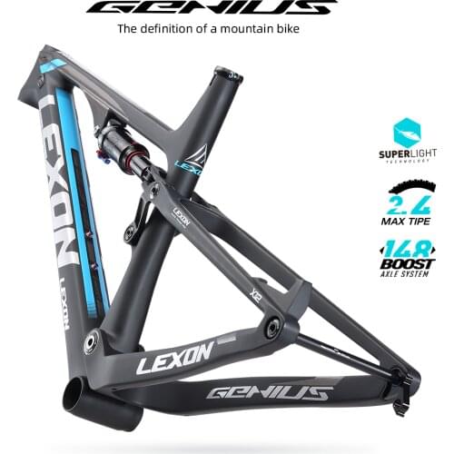 2020 LEXON T1000 Full Suspension 29er Mountain Bike Frames BB92 Carbon Frame Carbon suspension frame XC frame 3 Colors
