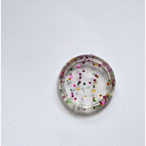 30pcs 23mm Binding Discs Transparent Binding Disc Plastic Round Discs Binder Accessories Mushroom Hole Notebook Binding Ring