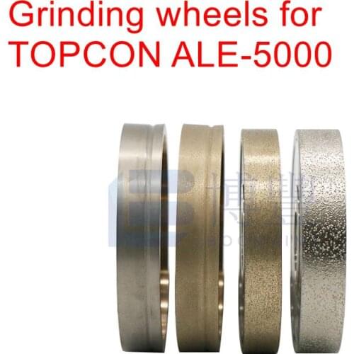 4/3 PCS PC ,GLASS ROUHING FINE-V POLISHING-V wheels for TOPCON-ALE-5100-SG Auto eyeglass grinding machine,lens edger