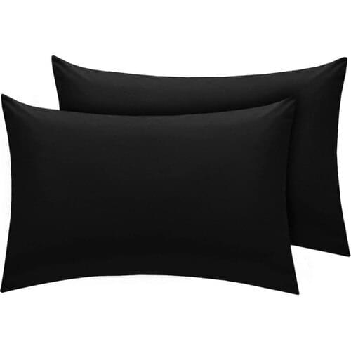 Black Pillow Case 2li Set 100 Cotton (50 X70)