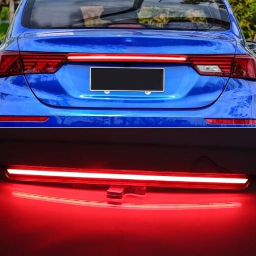 CSCSNL 1Pcs For KIA K3 Cerato 2019 2020 Rear Bumper trunk taillight LED rear fog lamp brake light car accessories taillamp