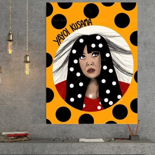 Citon Yayoi KusamaCanvas Art Oil Painting Famous Artwork Poster Picture Wall Background Decor Home Decoration