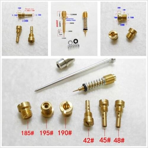 Carburetor Carburetor Repair Set Carb Repair Kit 185-190-195 Replacement For Harley-883 CV Type XLH883 Main + Pilot Jet