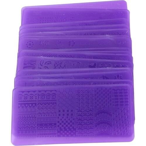 1PCS/lot Design Nail Art Image Plastic Plate DIY Image Template