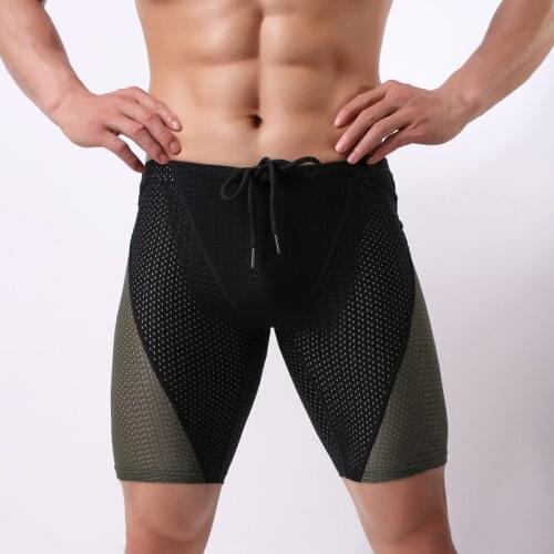 Mens Beach Summer Compression Shorts Spliced Short Leggings Joggers Quick-drying Skinny Fitness Shorts Men