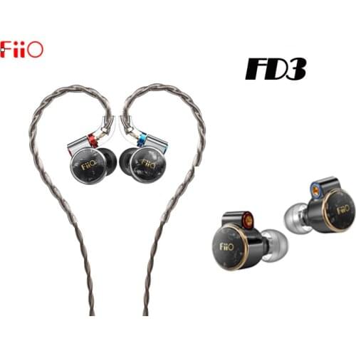 FiiO FD3/FD3 Pro 1DD In-Ear Earphones 12mm DLC wired Hi-Res Detachable MMCX high-purity monocrystalline copper without mic