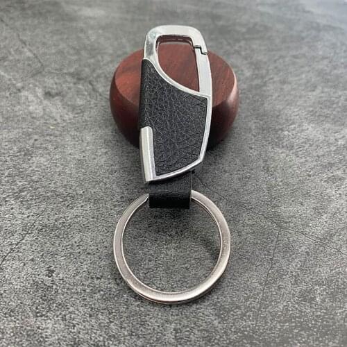 2021 Newest Luxury Metal Leather Key Chain Best Car Key Creative Fashion Men Women Metal Waist Hanging KeyChain Jewelry Gifts