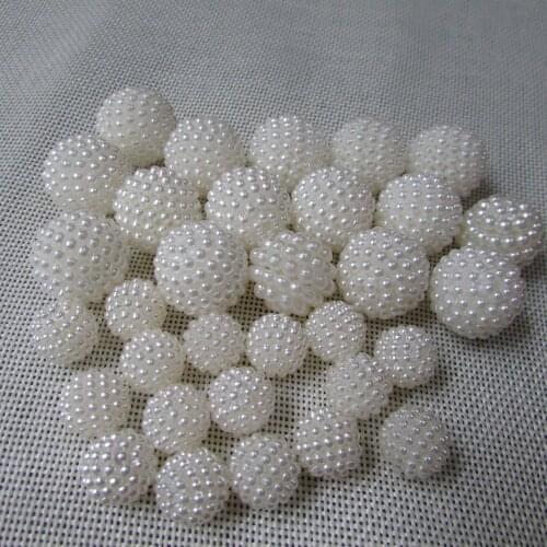 Ivory tint ABS waxberry ball pearl 50g DIY originality handwork material mobile phone hairdressing essential 10mm-30mm