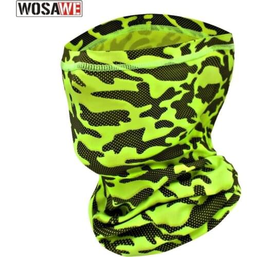 WOSAWE Summer Cool Men Women Bandana Scarf Dust-proof Camouflage Breathable Buff on Neck Outdoor Sports Magic Headwear Wristband