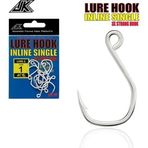 JK LHIS fishing hook 1#/ 2#/ 4#/ 6# high carbon steel fish hook used for marine fishing hooks strong corrosion resistance
