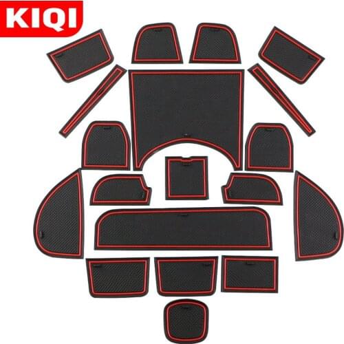 Silicone Car Gate Slot Pad Mat Fit for Honda HR-V HRV Vezel 2014 - 2019 Non-slip Door Groove Protection Mats Accessories