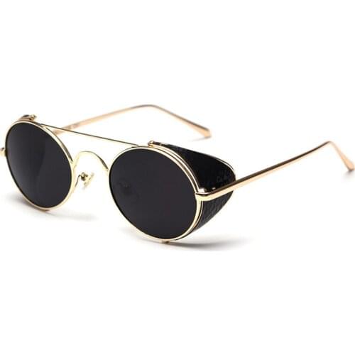 JackJad Vintage Classic SteamPunk Style Metal Side Shield Sunglasses Women Fashion Brand Design Sun Glasses Oculos De Sol S974