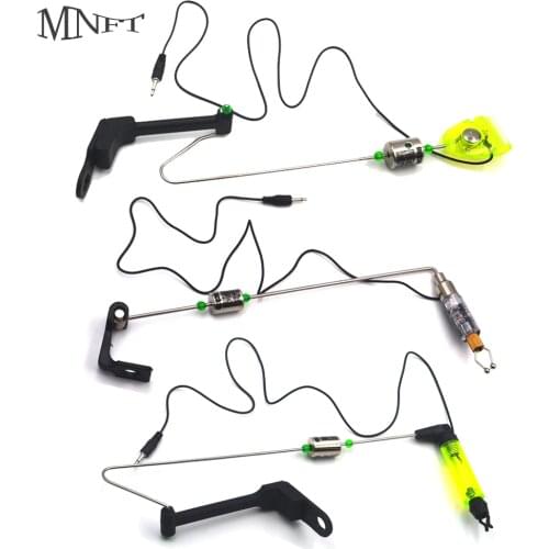 MNFT 5Pcs Carp Fishing Swingers Illuminated Set Of 3 Style Drop off Bite Indicators LED Fishing Tackle Tools