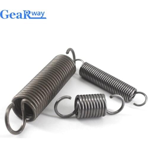 Gearway 5pcs Extension Spring 1.5mm/1.8mm Thickness Extension Springs Small 30-70mm Steel Tension Spring with Hooks
