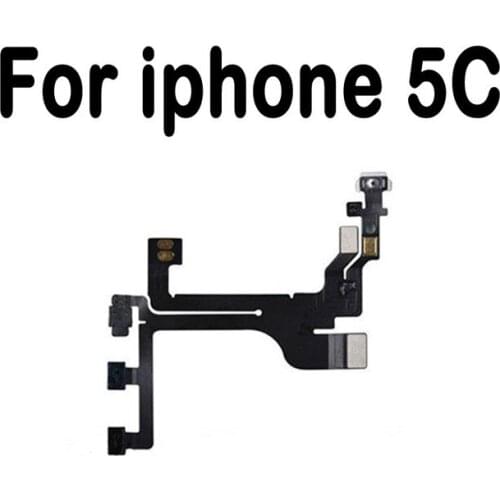 MIXUEWEIQI High Quality For iPhone 5C Volume Button Power Switch On Off Button Key Flex Cable Replacement Spare parts