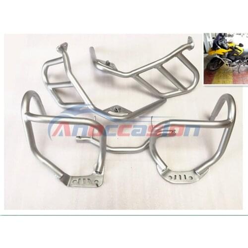 For BMW R1200GS R 1200GS 2004-2012 silver 2004 2005 2006 2007 Crash Protection Bars Engine Guard Protective Frame R 1200 GS
