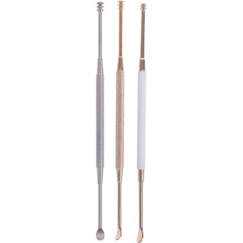 1PC Portable Double-ended Stainless Steel Spiral Ear Pick Spoon Ear Wax Removal Cleaner Ear Tool Multi-function