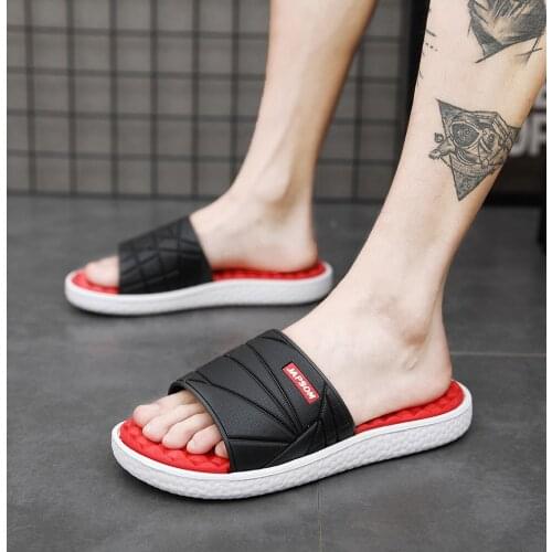 2021New Thicker EVA Sofa Slides Thick Sole Soft Indoor Slippers Men Women Anti-slip Sandals Summer Bathroom Bath Platform Shoes