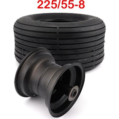 225/55-8 tire 18x9.50-8 front or rear 8 inches 4PR suitable for China Harley electric scooter vacuum tire bicycle