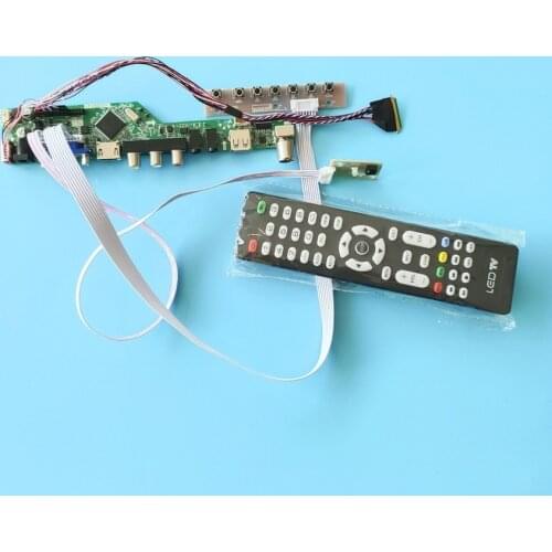 40Pin panel universal drive control board kit for LTN156AT02-A02/A04/D01/D04/D09 LVDS 1366*768 WLED 60Hz display VGA USB AV