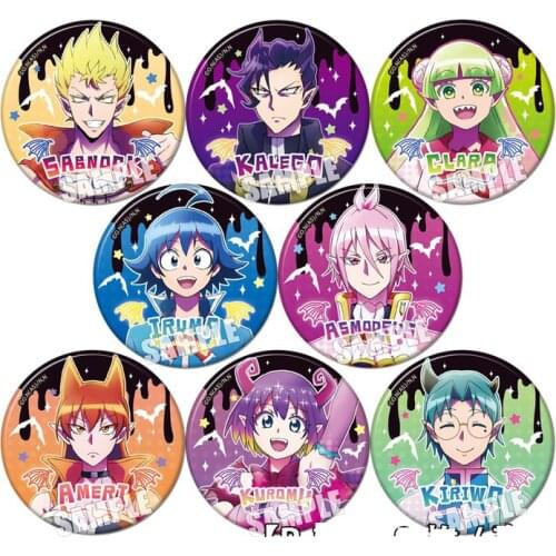 58mm Anime Aime Mairimashita! Iruma-kun Suzuki acrylic Badges Icons Fans Button Brooch (ZCI)