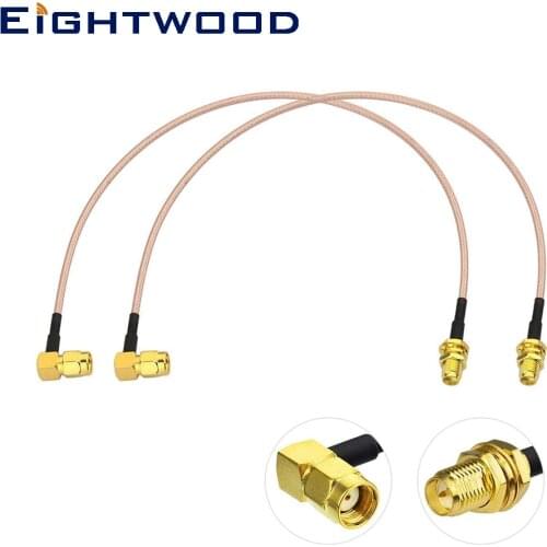 RP-SMA Female to RP-SMA Male RG316 WiFi Antenna Cable 30cm for WiFi Router Wireless PCI Express PCIE Network Card WiFi Adapter