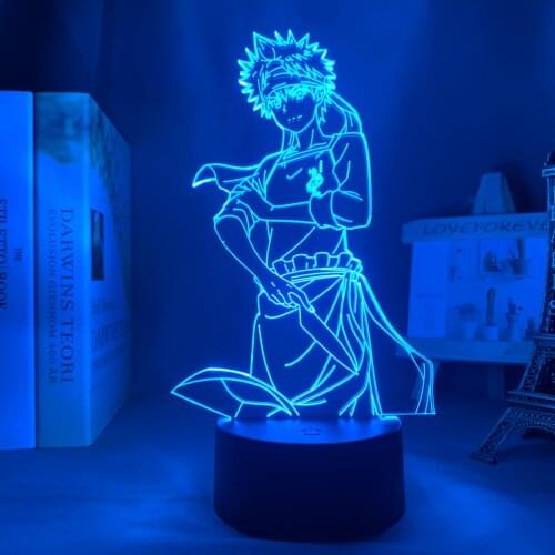 Anime Led Light Food Wars Shokugeki No Soma for Bedroom Decor Night Light Manga Childrens Birthday Gift Room Anime 3d Lamp