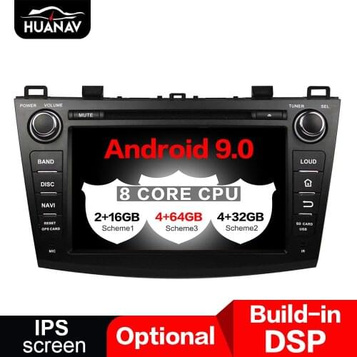 DSP Android 9.0 Car GPS Navigation DVD Player For Mazda 3 Axela 2009-2012 Auto stereo radio multimedia player tape recorder 4+64