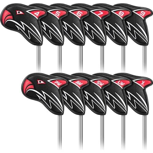 New design Golf irons headcover pu golf clubs protect covers 11pcs/set 4 colors to choose free shipping