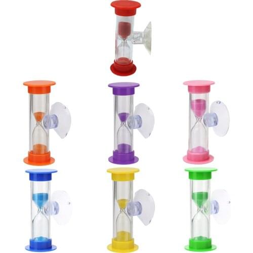 3Min Hourglasses Children Teeth Brushing Timer with Suction Cup Home Decorative Hourglasses Toothbrush Timer For Brushing Kids