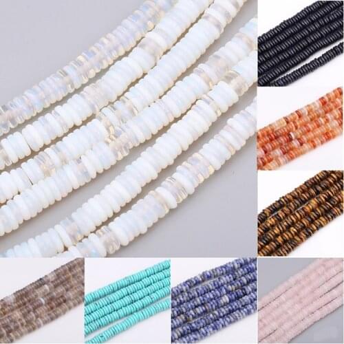 4*12mm Natural Stone Colorful Agate Tiger Eye Sandstone Round Piece Loose Beads for Jewelry Making DIY Hot Bracelet Necklace 15"