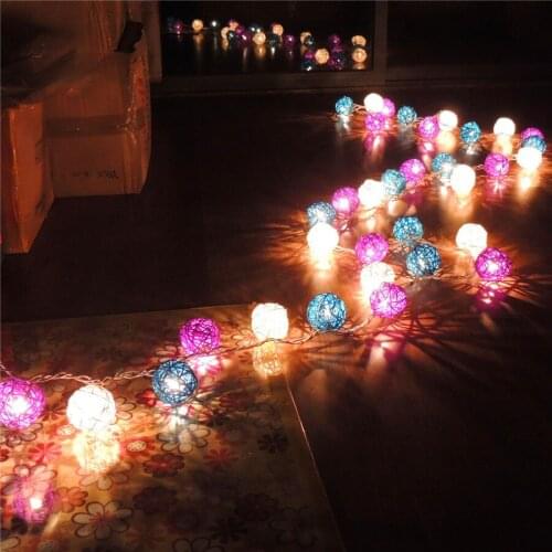 Kunming Ben trade 20 head thick cane lamp series of Christmas decorations Purple garden series
