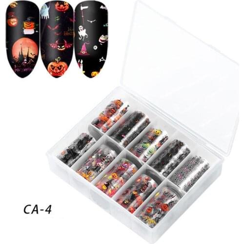 Nail art nail sticker Xmas Santa Halloween Pumpkin Ghost Skull Nail Art Stickers Decals Decoration nail art decorations маникюр