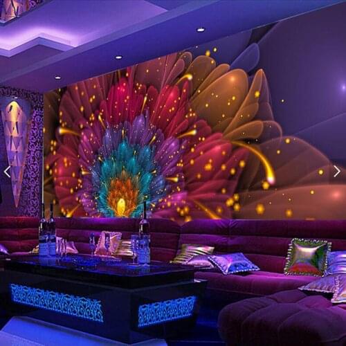 Custom natural wallpaper, flowers murals for the living room KTV Hotel sofa background decorative wallpaper
