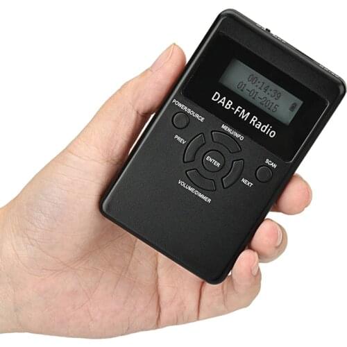 2020 New mini Portable DAB Digital Radio Portable DAB + FM Two-band Receiver Built-in Lithium battery Fm Radio Broadcaster
