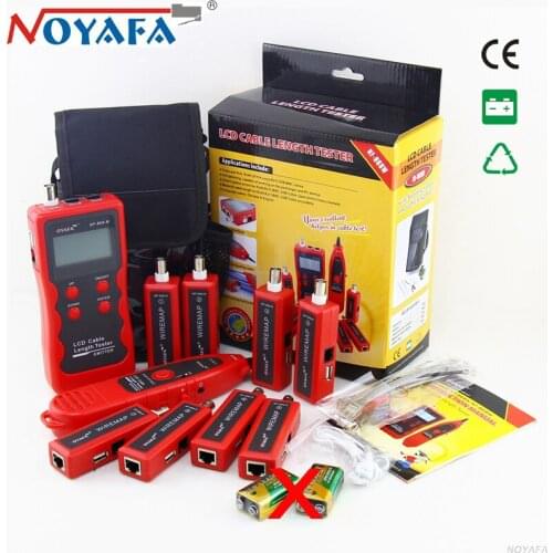 NOYAFA NF-868W Cable Tester Diagnose Tone RJ45 LAN Network BNC USB RJ11 Telephone Phone Wire Tracker with LCD Original Package
