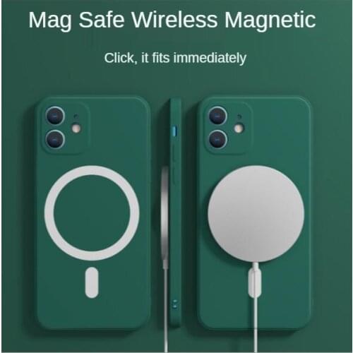 Original Magnectic Case For iPhone 12 Pro Max Mini Case Soft Magsafe Wireless Charging Case