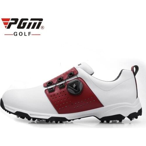 PGM Golf Shoes Men Waterproof Breathable Antiskid Shoes New Shoelaces Sports Spiked Shoes A955