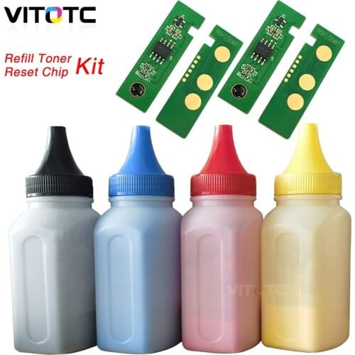 Toner Powder Chip Kit Compatible for Samsung C430 C430W C433W C480 C480FN C480FW C480W Laser Printer CLT-K404S K404S Clt404s