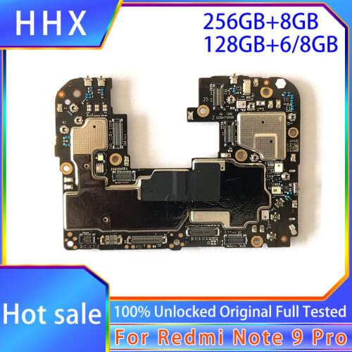 For Redmi Note 9 Pro Motherboard Replaced For Xiaomi Hongmi Note 9 Pro Mainboard With Chips Logic Board 128GB ROM