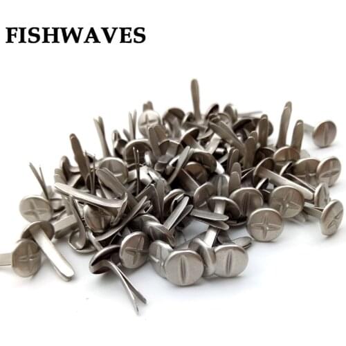 FISHWAVES 100pcs Cross Brads + - Symbol Brads Diy Embellishment Decoration Scrapbooking Handmade Photo Album Frame Decoration